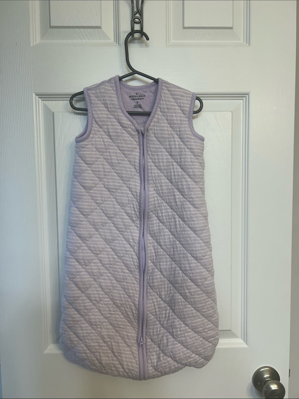 Hanna Andersson Moon and Back Lavender Quilted Sleep Sack Medium